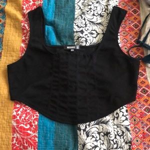 Black Missguided Crop top. NWT